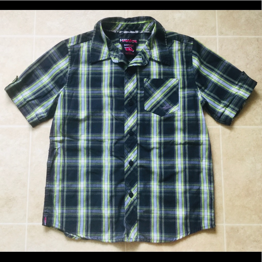 ⭐️ “TONY HAWK” BOYS PLAID SHIRT ⭐️